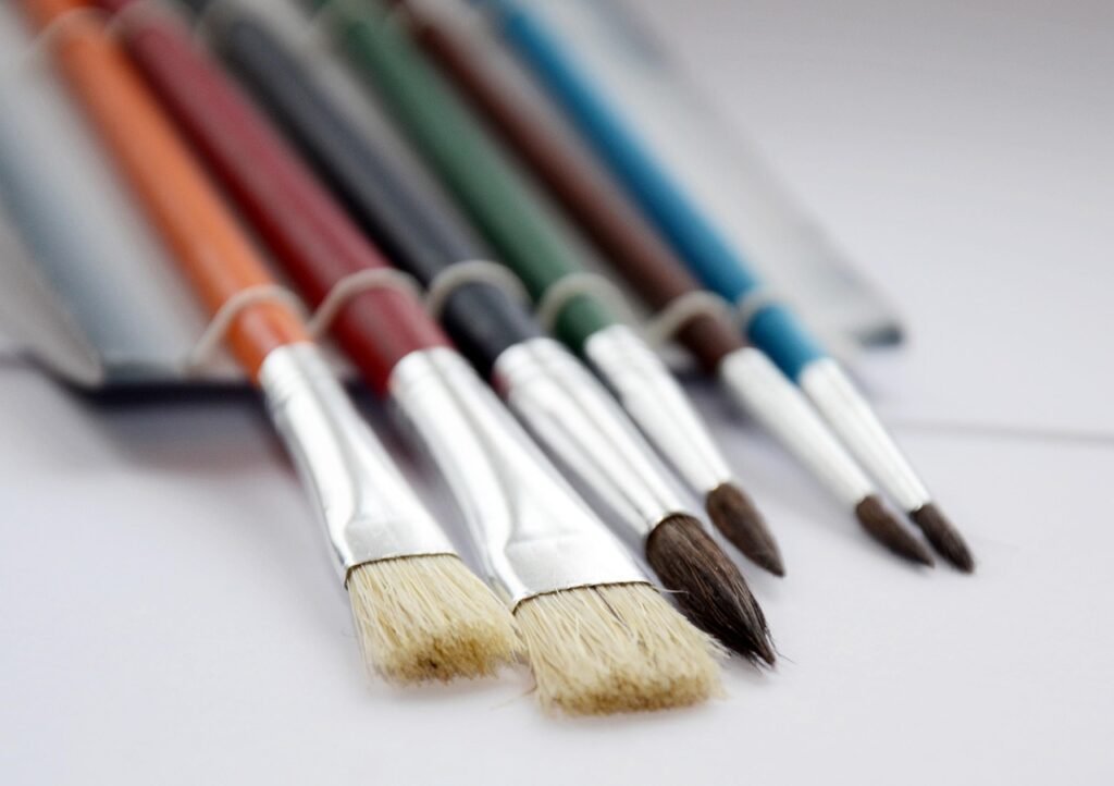 brushes, drawing, brush, watercolor, kit, art, tassels